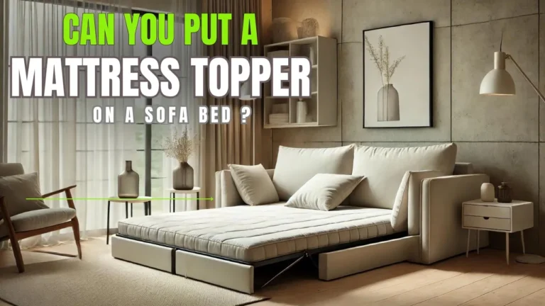 Can you put a mattress topper on a sofa bed