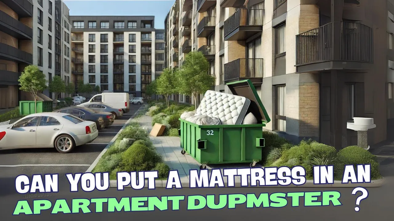 Can you put a mattress in an apartment dumpster