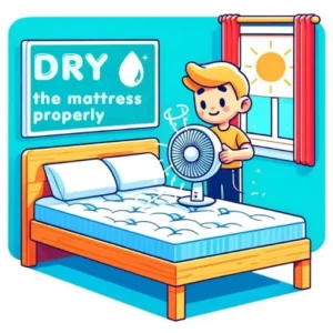 Dry the mattress properly