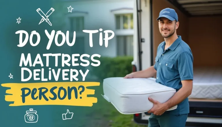 Do you tip mattress delivery person