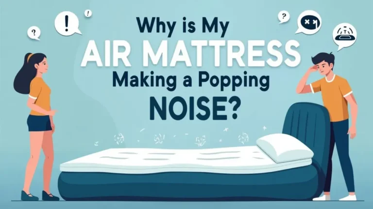 Why is my air mattress making a popping noise