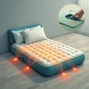 An-air-mattress-on-a-rough-floor-surface-with-friction-lines